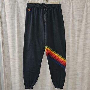 HOLY GRAIL RARE Aviator Nation 7 Stripe Joggers.  Size M.